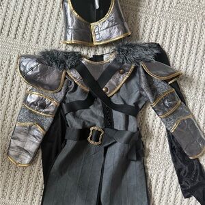 Kids Black and Silver Knight Costume